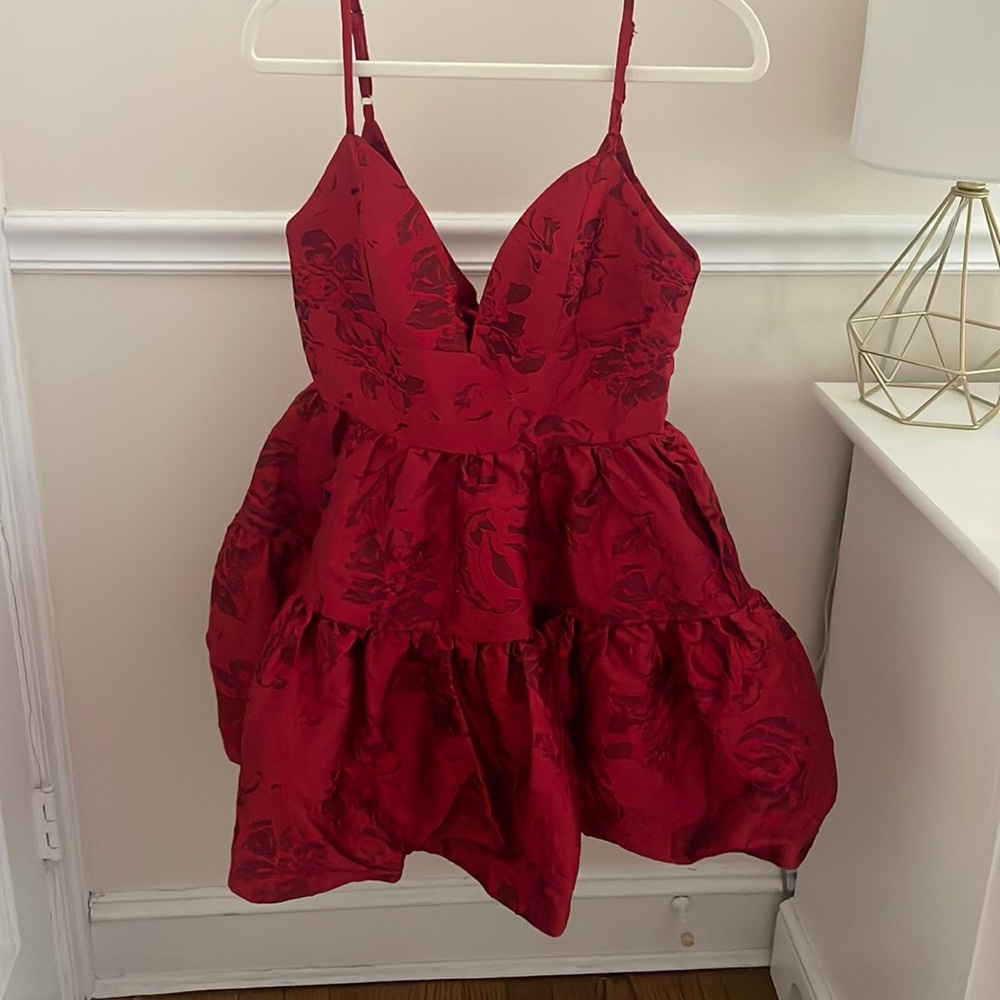 Red mini dress US size 6, new
